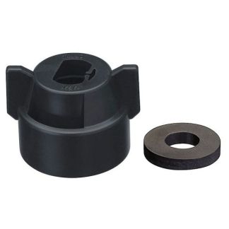 114441-1-CELR, BLACK FAN CAP (WITH GASKET)