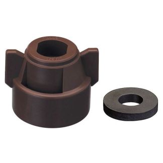 114443-7-CELR, BROWN AI/TWINJET CAP AND GASKET