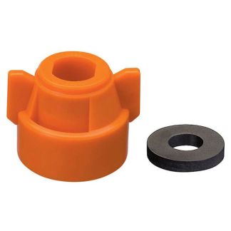 114443-8-CELR, ORANGE AI/TWINJET CAP AND GASKET