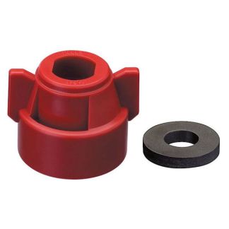114443-3-CELR, RED AI / TWINJET CAP (WITH GASKET)