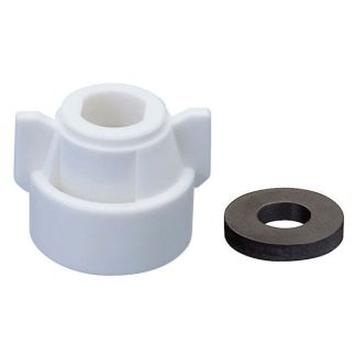 114443-2-CELR, WHITE AI/ TWINJET CAP (WITH GASKET)