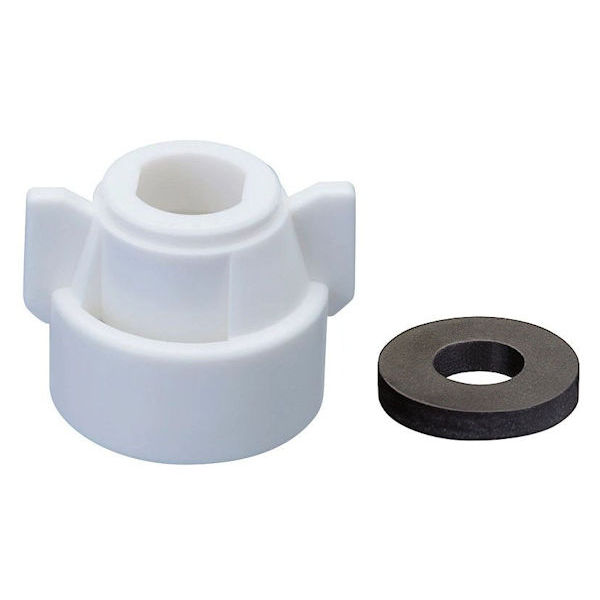 114443-2-CELR, WHITE AI/ TWINJET CAP (WITH GASKET)