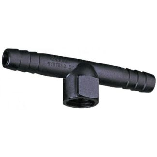 13435-406-NYB, 3/8" TEE BARB X 1/4" FPT