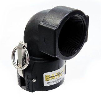 150D90, 1-1/2" D STYLE CAM COUPLER 90°