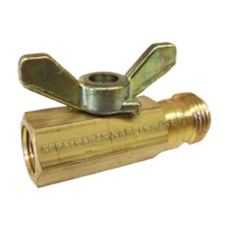 20900-1/4FXT, BRASS BALL VALVE 1/4 FPT X 11/16 NOZZLE THREAD