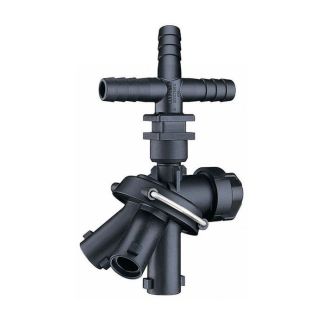 24230A-3-540-NYB, 3 OUTLET TRIPOD NOZZLE BODY WITH 1/2" TRIPLE HOSE BARB