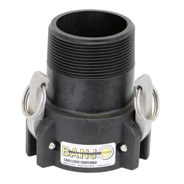 303B, 3" B STYLE CAM COUPLER WITH 3 ARMS AND EXTENDED THREAD