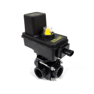 344BEC-33-P, 3/4" FPT 3-WAY ELECTRIC ON/OFF VALVE EC SERIES LESS CABLE