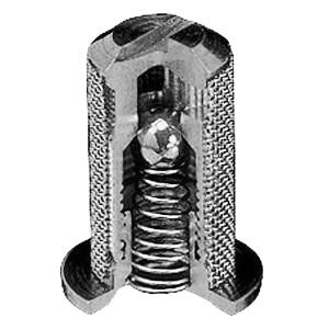 4193B-SS-5-100SS, 100 MESH STAINLESS TIP SCREEN WITH 5 PSI CHECK VALVE