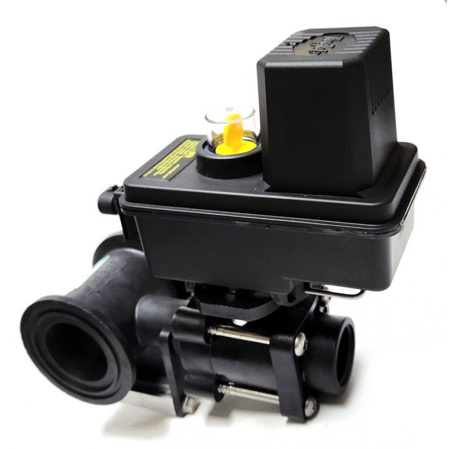 451BEC-2N4-P, 450 NARROW SERIES 1 SECTION ON/OFF VALVE MANIFOLD, EC SERIES LESS CABLE, 75 SERIES FLANGE (M200) INLETS X 1" FPT OUTLET