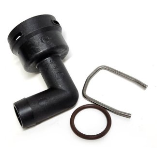 45529-90-3/4, SMALL FEMALE QUICK CONNECT X 3/4" HOSE BARB ELBOW