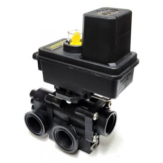 461BEC-3FB4-P, 460 SERIES 1 SECTION FLOW-BACK ON/OFF VALVE MANIFOLD, EC SERIES LESS CABLE, 50 SERIES FLANGE (M100) INLETS X 1" FPT OUTLET