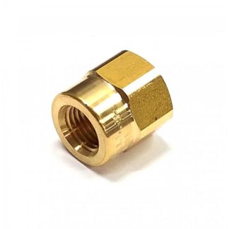 4676-1/4, 1/4" FPT X 11/16 FEMALE NOZZLE THREAD ADAPTER BRASS