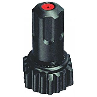 5500-PPB-X6, ADJUSTABLE POLY CONE NOZZLE #6, 11/16" (F) INLET RED