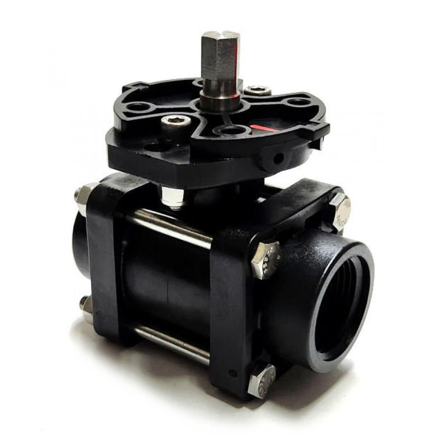 56601-2-1, 1" FPT 2-WAY VALVE ASSY ONLY FOR 344 SERIES WITH POLY BALL