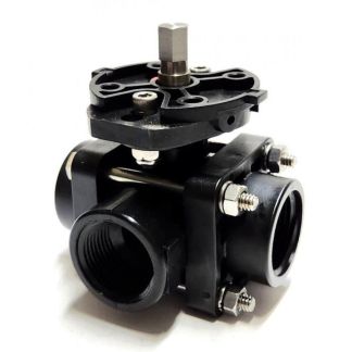 56601-3-1, 1" FPT 3-WAY VALVE ASSY ONLY FOR 344 SERIES WITH POLY BALL
