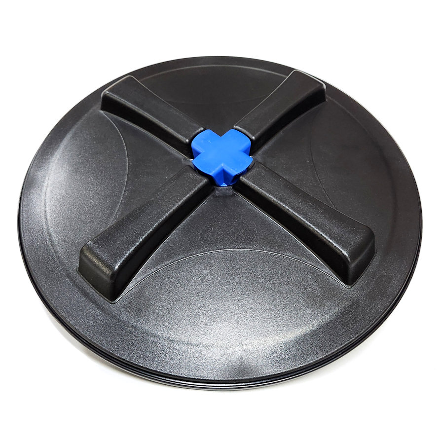 63485, 16" LID WITH BLUE VENT & RING ASSEMBLY