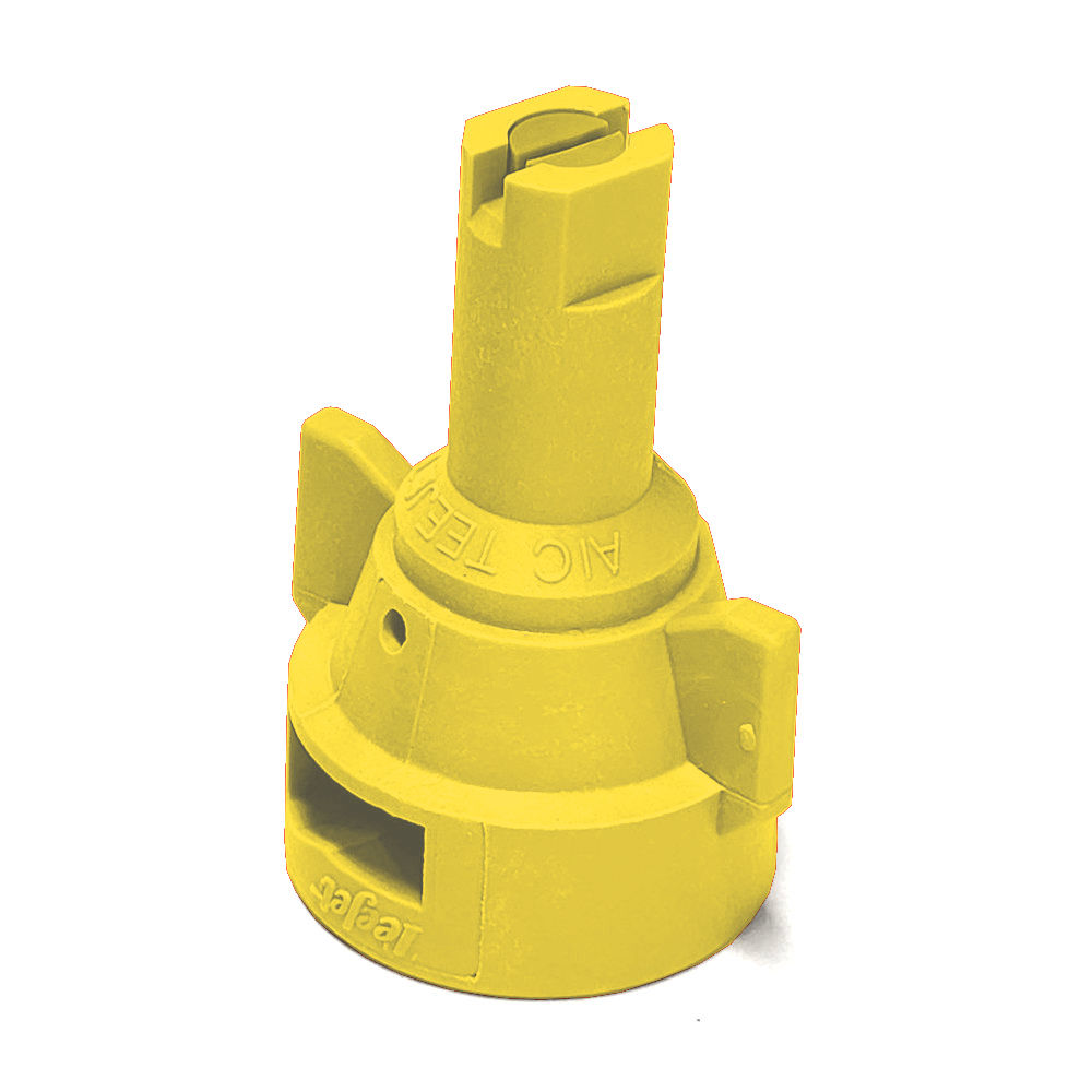 AIC11002-VP, SIZE 02 110° AIR INDUCTION SPRAY TIP & CAP NOZZLE POLY YELLOW