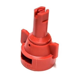 AIC11004-VP, SIZE 04 110° AIR INDUCTION SPRAY TIP & CAP NOZZLE POLY RED