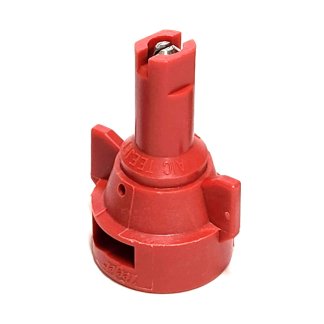 AIC11004-VS, SIZE 04 110° AIR INDUCTION SPRAY TIP & CAP NOZZLE STAINLESS RED