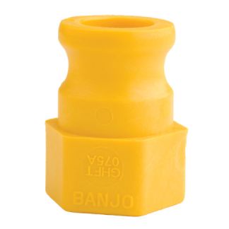 GHFT075A, 3/4" A STYLE CAM COUPLER X FEMALE GARDEN HOSE THREAD W/GASKET