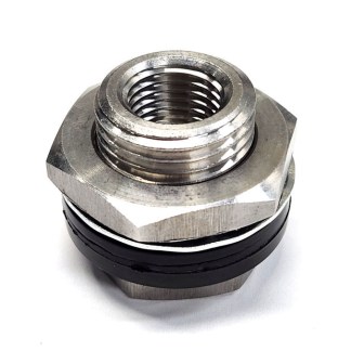 GMB025SS, 1/4" FNPT STAINLESS STEEL BULKHEAD FOR PRESSURE GAUGE MOUNTING