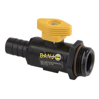 LVHB075100MTLV, 3/4" HOSE BARB X 1" MPT LOCKING MICRO VALVE (FILTER DRAIN)