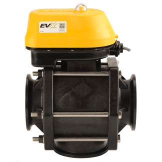 MEVX300BL, M300 FLANGE 3-WAY ELECTRIC ON/OFF VALVE - M300 FLANGE BOTTOM INLET