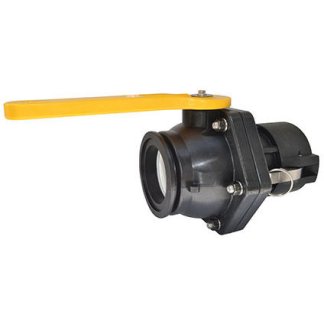 MVSD300FP, 3" (M300) FULL PORT FLANGE X 3" FEMALE CAM COUPLER STUBBY VALVE