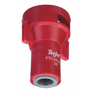 PTC-VR-X1.0-1/4, VARIABLE RATE NOZZLE WITH 1/4 PUSH-TO-CONNECT, .14 - 1.0 GPM (RED)