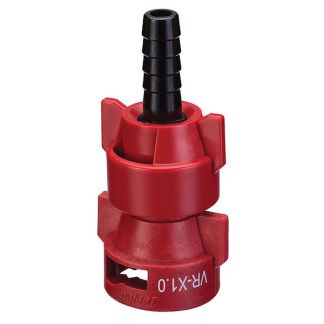 QJ-VR-X1.0-3/8-NYB, VARIABLE RATE NOZZLE WITH 3/8 BARB, .13 - 1.036 GPM (RED)