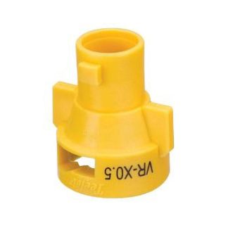 QJ-VR-X0.5, VARIABLE RATE NOZZLE LESS BARB & CAP, 0.09 - 0.54 GPM (YELLOW)