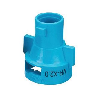 QJ-VR-X2.0, VARIABLE RATE NOZZLE LESS BARB & CAP, .27 - 2.18 GPM (BLUE)