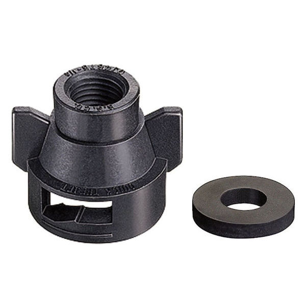 QJ4676-1/4-NYR, QUICK CAP X 1/4" FPT (WITH GASKET)