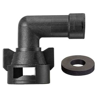 QJ90-1-NYR, QUICK CAP ADAPTER X 90° OUTLET (WITH GASKET)