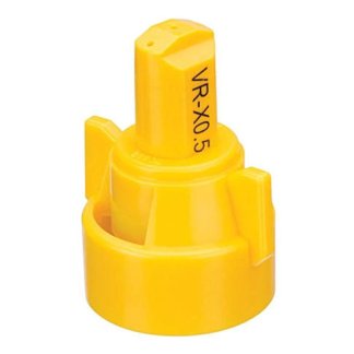 SJ3-VR-X0.5, STREAMJET 3 OUTLET TIP WITH VARIABLE RATE ORIFICE, .13-.42 GPM (YELLOW)