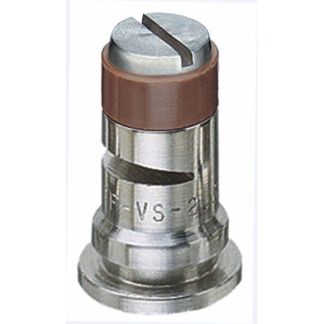 TF-VS2.5, SIZE 2.5 TURBO FLOODJET TIP NOZZLE STAINLESS STEEL BROWN
