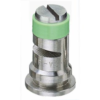 TF-VS7.5, SIZE 7.5 TURBO FLOODJET TIP NOZZLE STAINLESS STEEL LIGHT GREEN