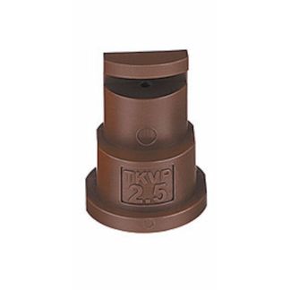 TK-VP2.5, SIZE 2.5 FLOODJET TIP NOZZLE POLY BROWN