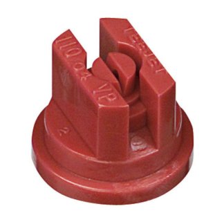 TP11004-VP, SIZE 04 110° FLAT FAN SPRAY TIP NOZZLE POLY RED