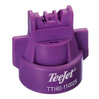 TTI60-110025VP, SIZE 025 110° TURBO TEEJET INDUCTION TWINJET SPRAY TIP NOZZLE VIOLET