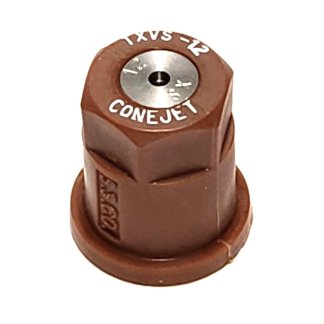 TX-VS12, SIZE 12 TX CONEJET HOLLOW CONE SPRAY TIP NOZZLE STAINLESS BROWN