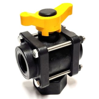 V100BL, 1" X 1" X 1" FPT 3-WAY VALVE - BOTTOM INLET