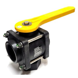 V200BL, 2" X 2" X 2" FPT 3-WAY VALVE - BOTTOM INLET