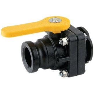 VSF200CF, 2" (M200) STD. PORT FLANGE X 2" MALE CAM COUPLER STUBBY VALVE