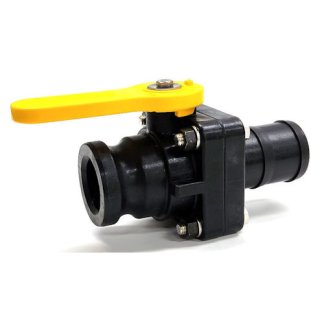 VSFHB200, 2" HOSE BARB X 2" MALE CAM COUPLER STUBBY VALVE