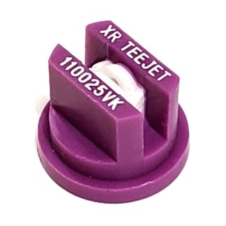 XR110025-VK, SIZE 025 110° EXTENDED RANGE FLAT SPRAY TIP NOZZLE CERAMIC VIOLET