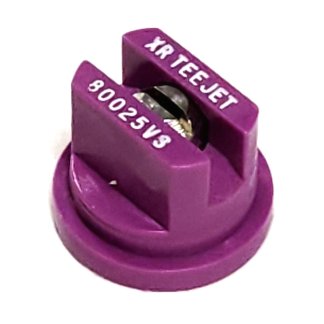 XR80025-VS, SIZE 025 80° EXTENDED RANGE FLAT SPRAY TIP NOZZLE STAINLESS VIOLET