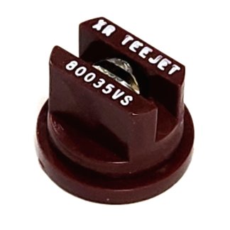 XR80035-VS, SIZE 035 80° EXTENDED RANGE FLAT SPRAY TIP NOZZLE STAINLESS MAROON