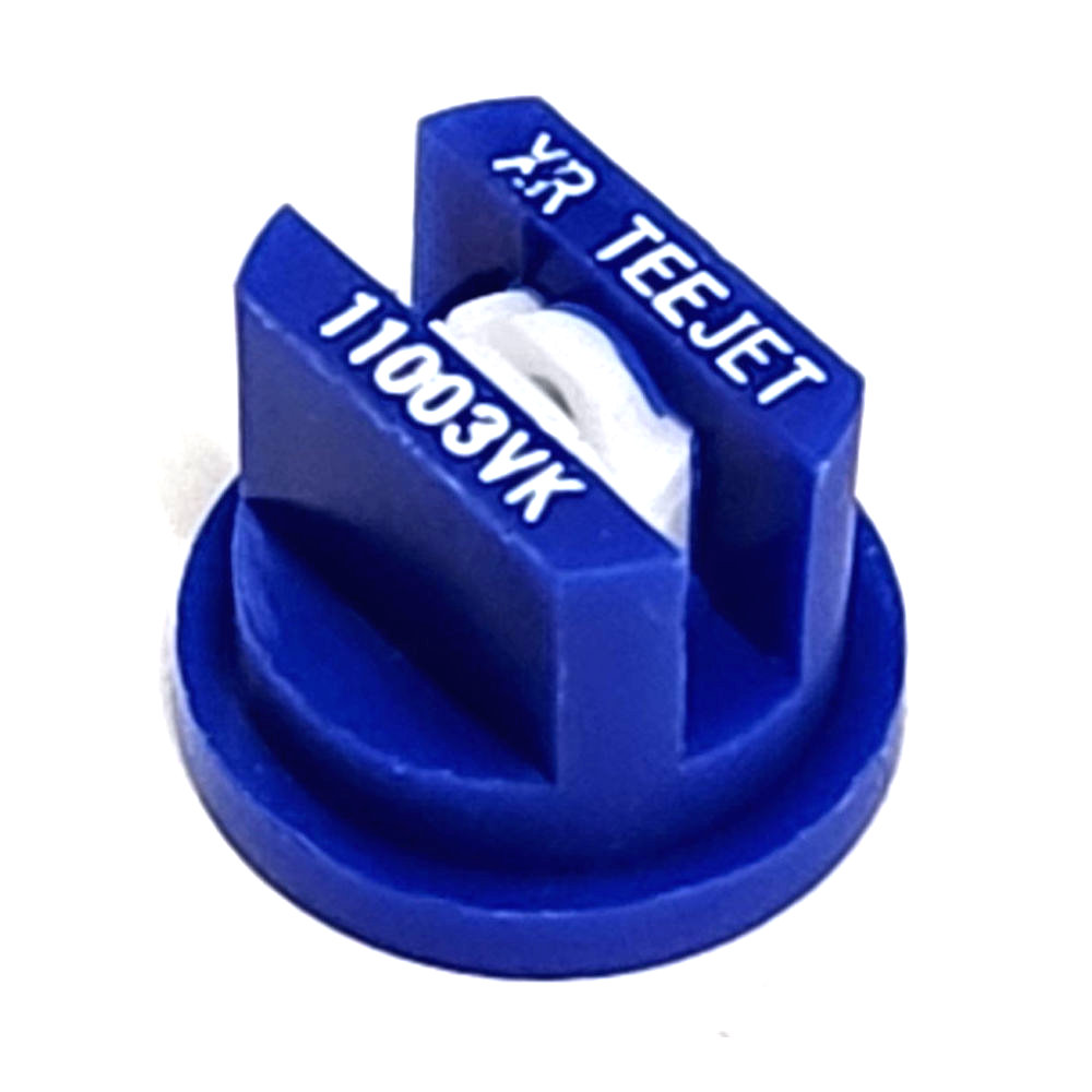 XR11003-VK, SIZE 03 110° EXTENDED RANGE FLAT SPRAY TIP NOZZLE CERAMIC BLUE